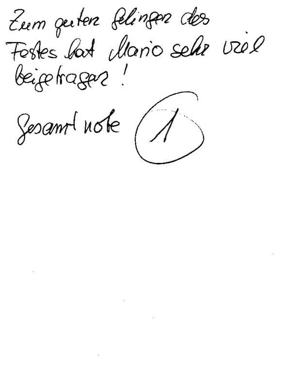 Scan eines Referenzschreibens von einer privaten Veranstaltung, FB-0300