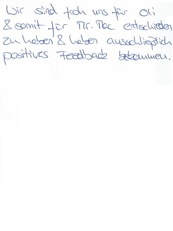 Scan eines Referenzschreibens von einer privaten Veranstaltung, FB-0520