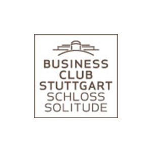Logo des Business Club Stuttgart Schloss Solitude, Vereinsfeier-Referenz von mr. mac's party team